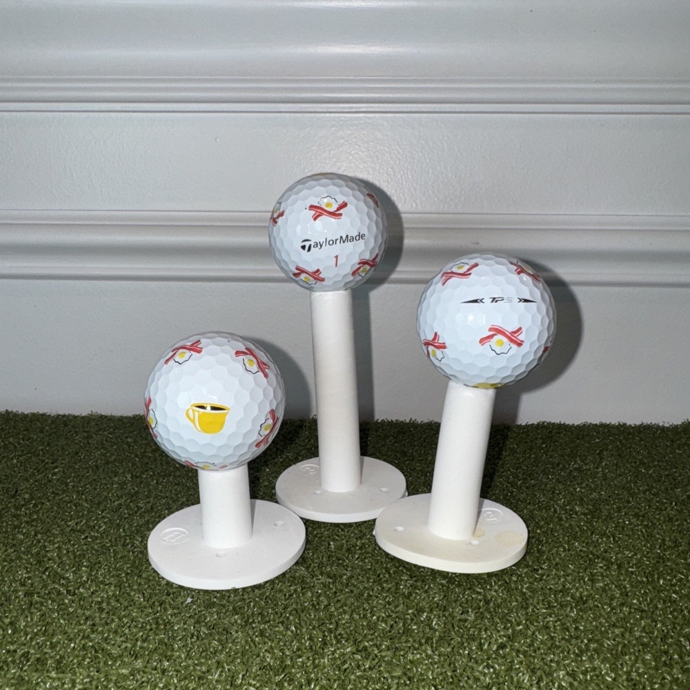 *RARE* TaylorMade TP5 Pix Bacon and Eggs Breakfast Ball - 3 Ball Collectible NEW